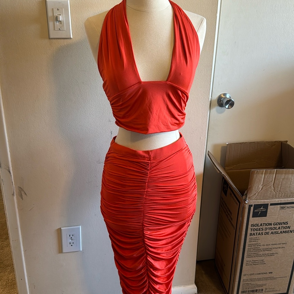 Two piece set orange